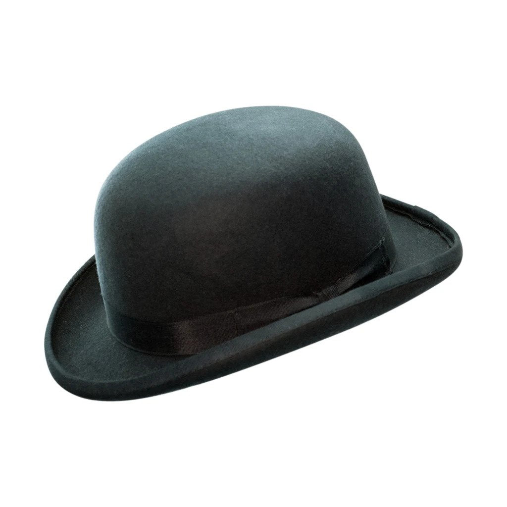 Olive Wool Felt Bowler Hat