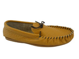 Mens Rubber Sole Mocc Tan